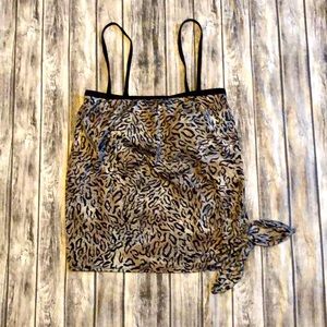 Gottex Lycra Leopard Tankini Top